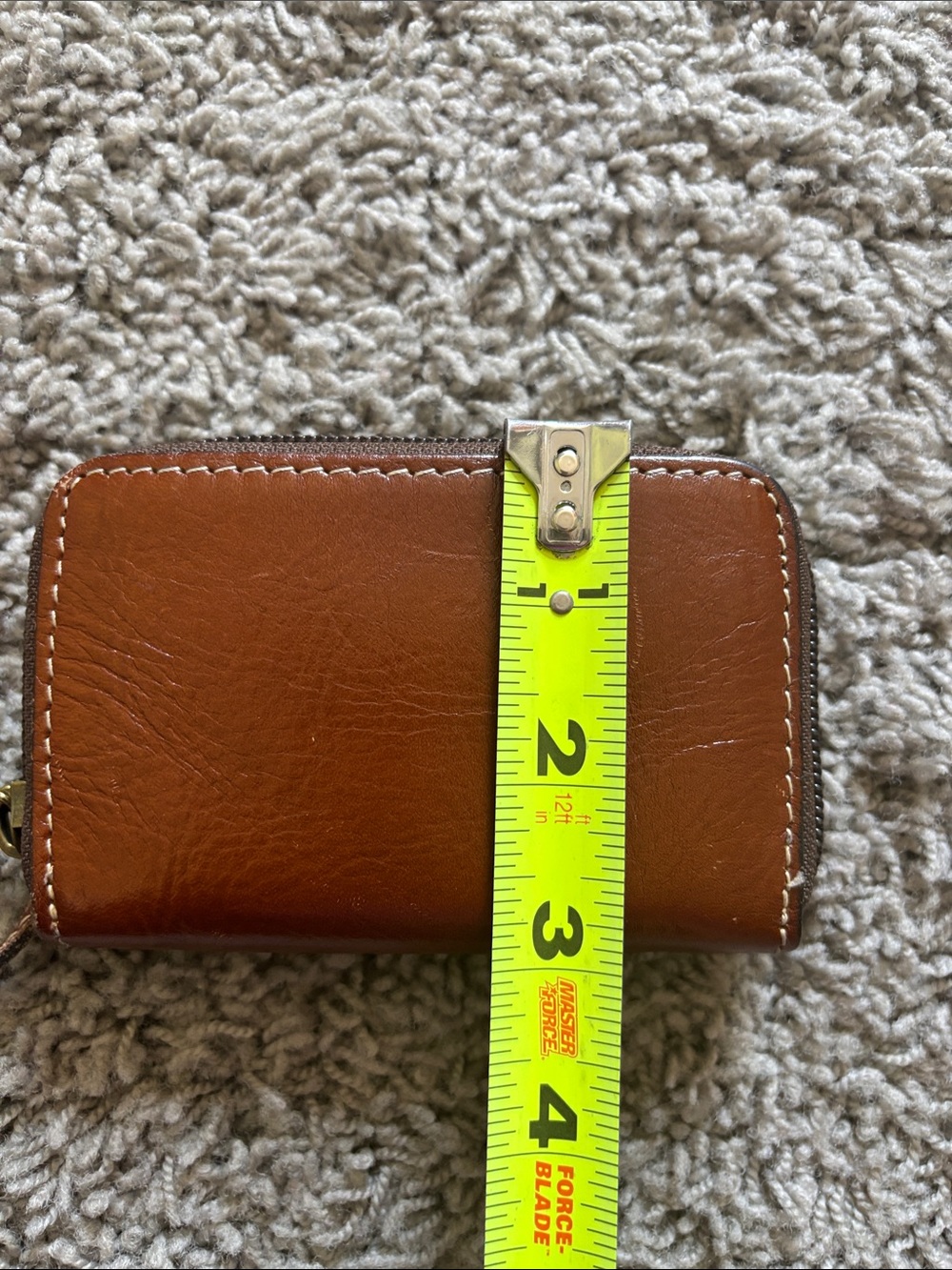 Patricia Nash Brown Leather Coin Purse and Key Wallet - Picture 5 of 10